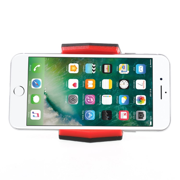 XO Alligator Clip Car Mounted Mobile Phone Holder - Red-4