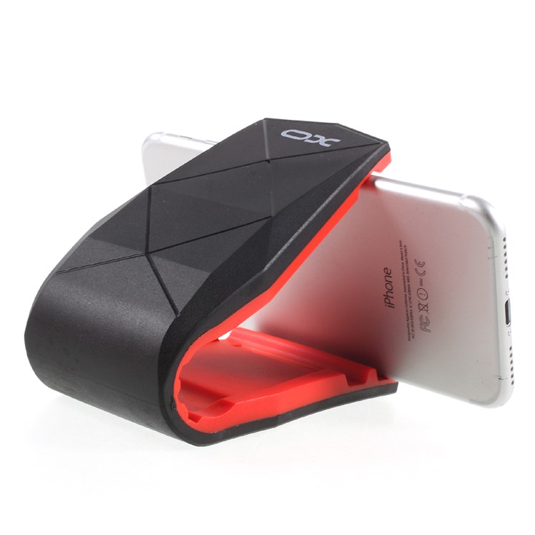 XO Alligator Clip Car Mounted Mobile Phone Holder - Red-7