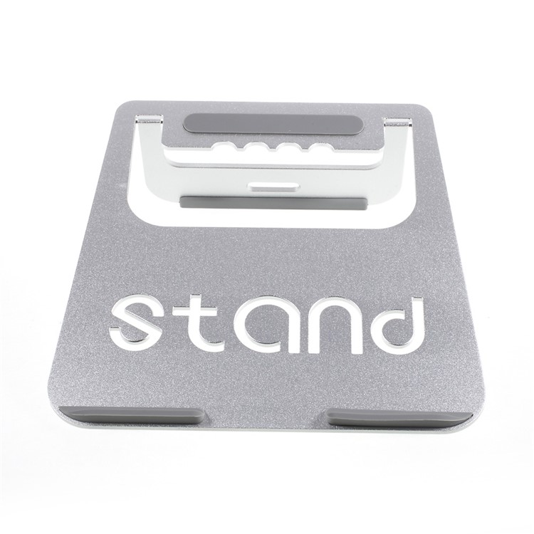 Aluminum Alloy Tablet Notebook Desktop Stand Mount for iPad Pro/Samsung Tab A 7.0 Etc - Silver-3