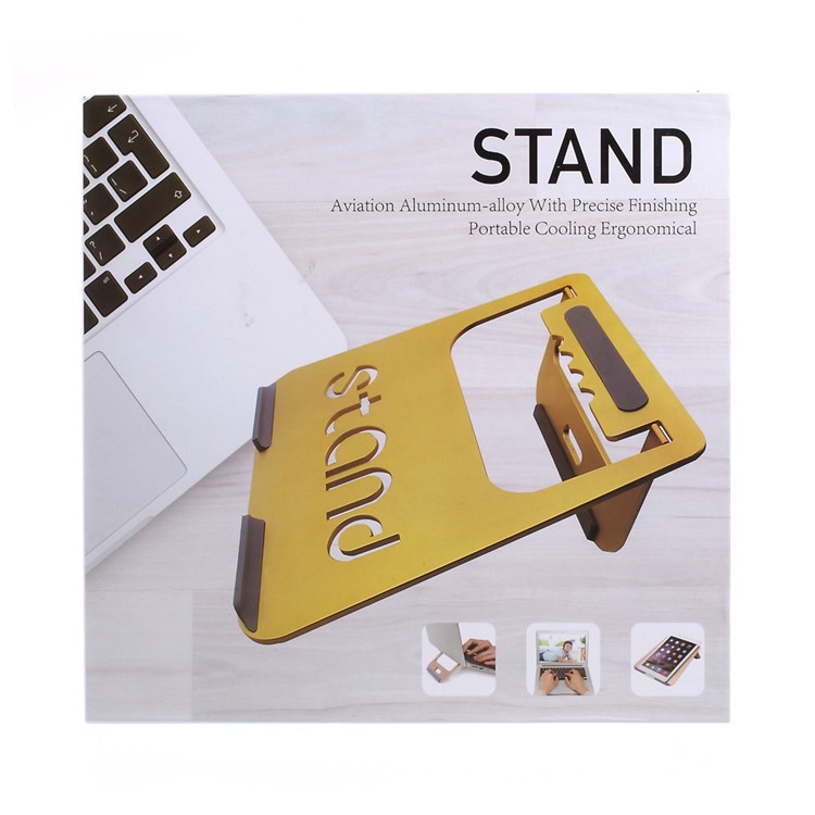 Aluminum Alloy Tablet Notebook Desktop Stand Mount for iPad Pro/Samsung Tab A 7.0 Etc - Silver-9