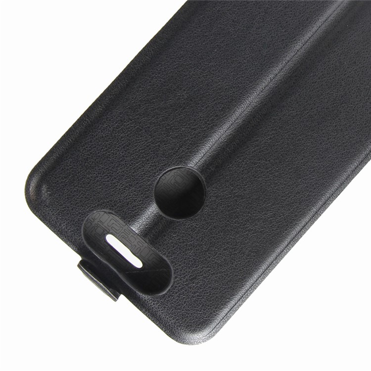 Crazy Horse Vertical Leather Card Holder Case for ZTE Blade V8 Mini - B;ack-3