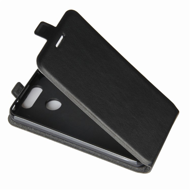 Crazy Horse Vertical Leather Card Holder Case for ZTE Blade V8 Mini - B;ack-4