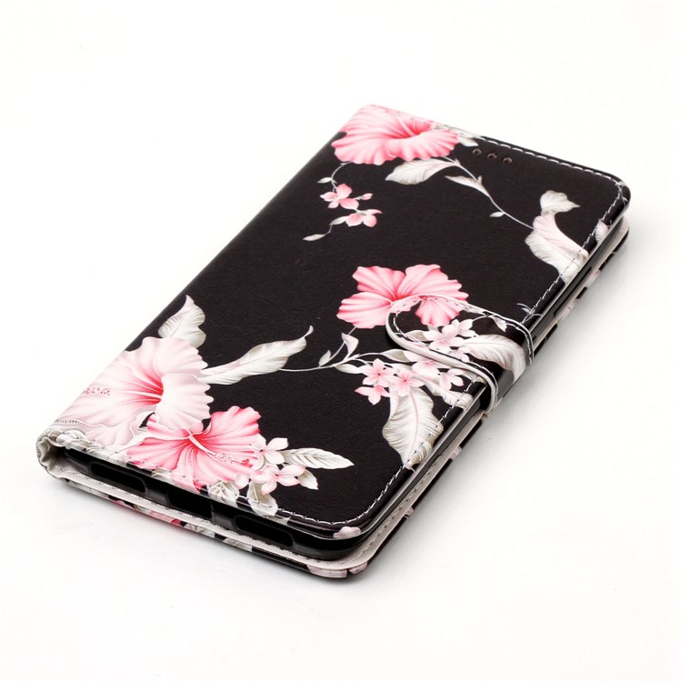 Patterned Leather Wallet Stand Cover Accessory for ZTE ZMAX Pro Z981 - Beautiful Flowers-5