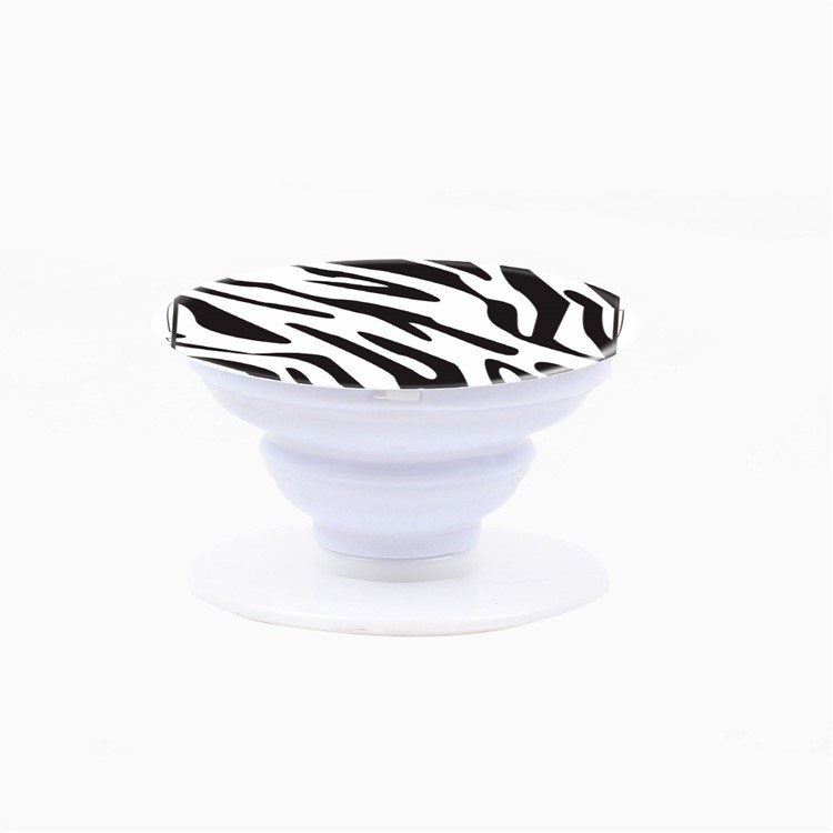 Patterned Finger Grip Expanding Mount for iPhone Samsung Smartphone Tablet - Zebra Pattern-3