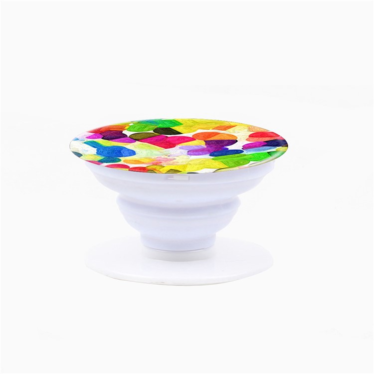 Patterned Finger Grip Expanding Mount for iPhone Samsung Smartphone Tablet - Colorized Pattern-3