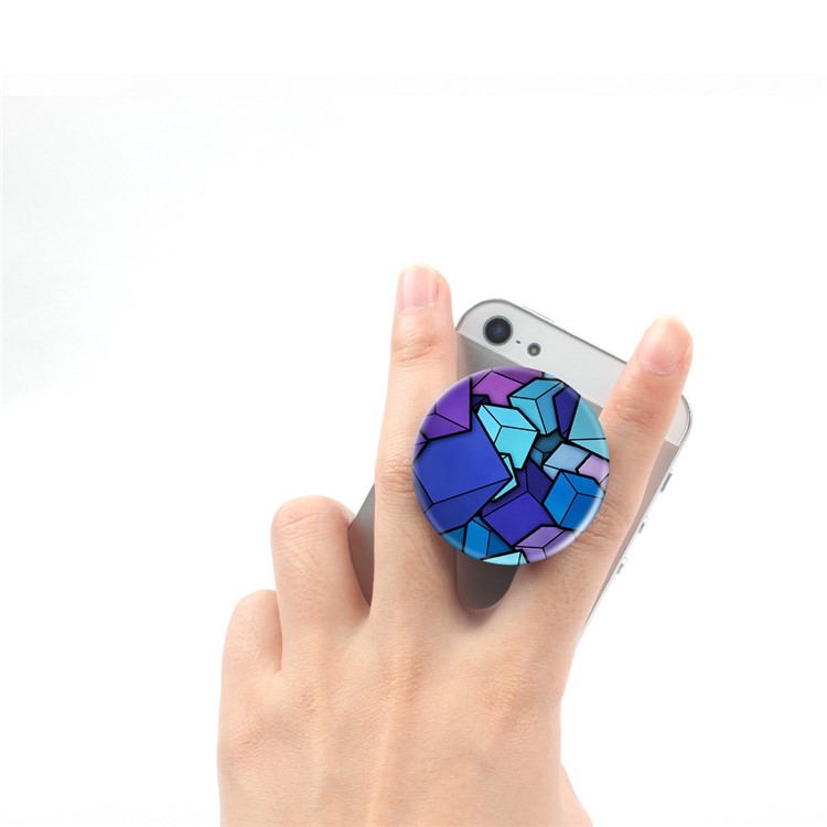 Patterned Multi-Function Holder Expanding Stand for iPhone Samsung Smartphone Tablet - Multi-color Boxes-1