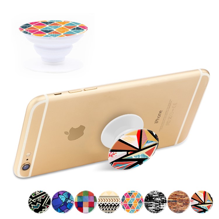Patterned Multi-Function Holder Expanding Stand for iPhone Samsung Smartphone Tablet - Multi-color Boxes-3