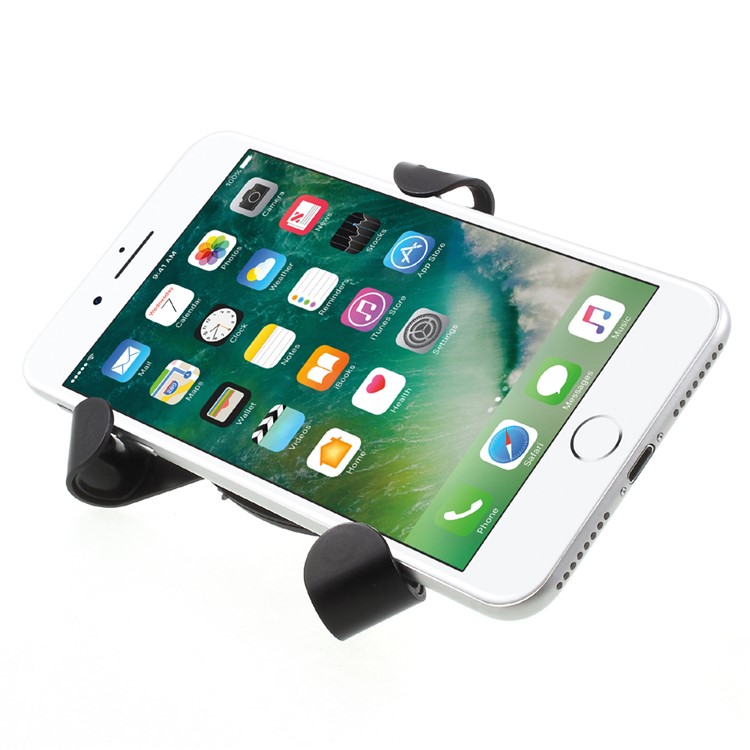Triangle Shape Universal Gravity Car Air Vent Mount Car Phone Holder for iPhone Samsung Huawei Etc - Black-4