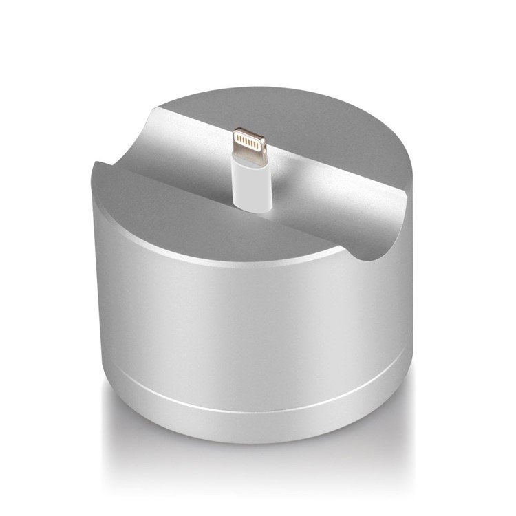 Aluminum Alloy Scratch-free Charging Dock Station Stand for AirPods/ iPhone/ Magic Mouse - Silver-3