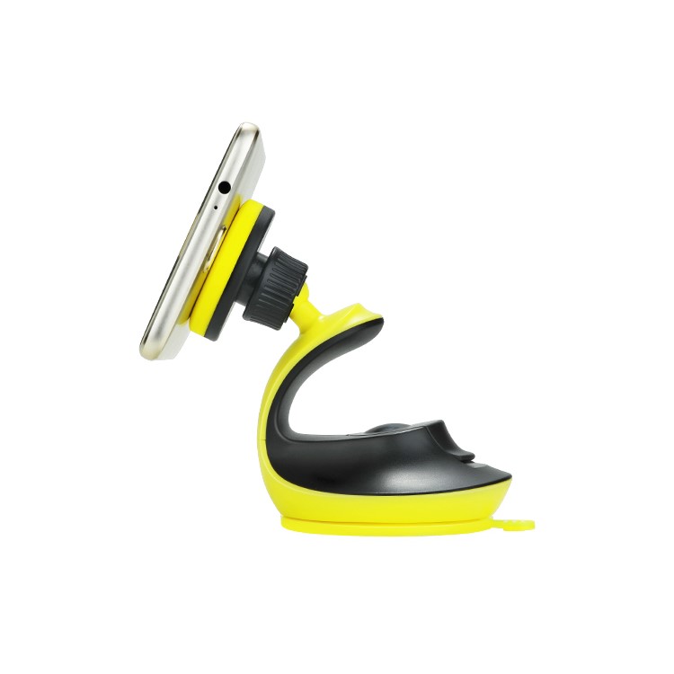 HOCO CA15 Accompanist Series Swan Suction Pad Magnetic Holder Mount for iPhone Samsung Etc - Black / Yellow-2
