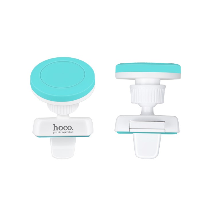 HOCO CA16 Accompanist Series Magnetic Car Air Outlet Holder (Short Version) for iPhone Samsung Etc - White / Blue-4