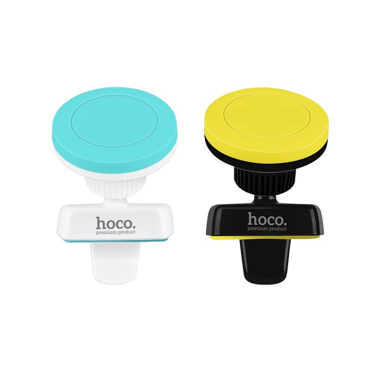HOCO CA16 Accompanist Series Magnetic Car Air Outlet Holder (Short Version) for iPhone Samsung Etc - White / Blue-5