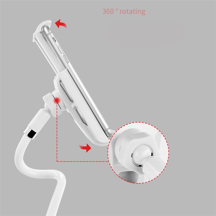 JOYROOM ZS131 Universal Goosneck Lazy Man Desktop Smartphones Tablet Holder - Silver-3