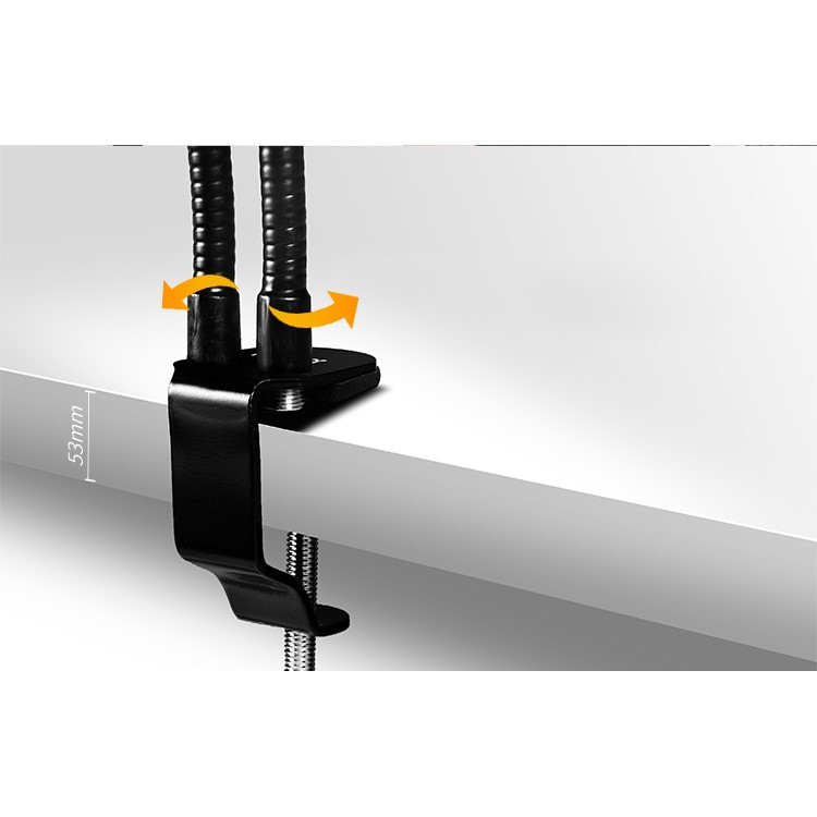 JOYROOM ZS130 Microphone 360 Adjustable Gooseneck Arm Stand with Phone Holder Kit for Studio Broadcast-10