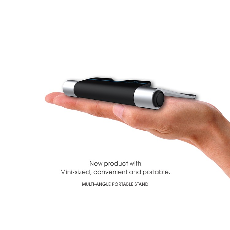 RII RT510 Universal Aluminium Alloy Portable Fold-up Desktop Stand Multi-angle Holder for iPhone iPad etc.-5