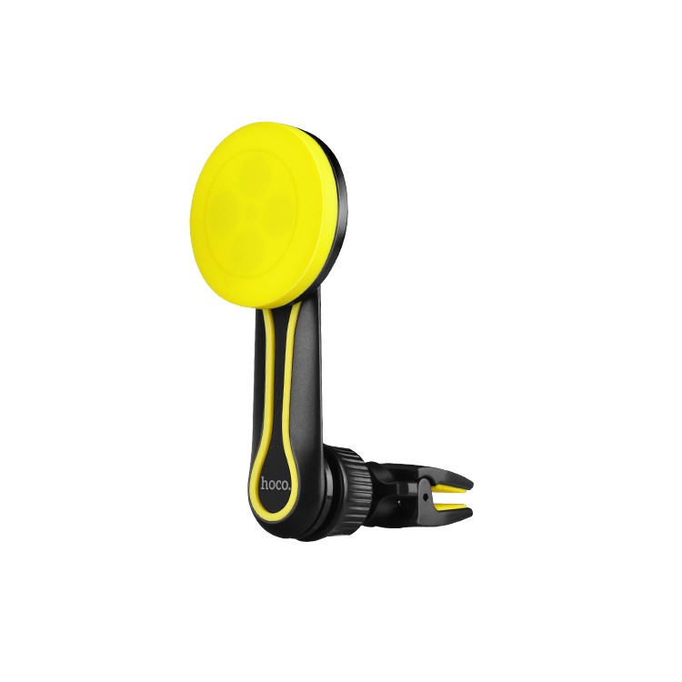 HOCO CA17 Long Rotating Rob Magnetic Air Vent Car Mount Holder - Yellow-1