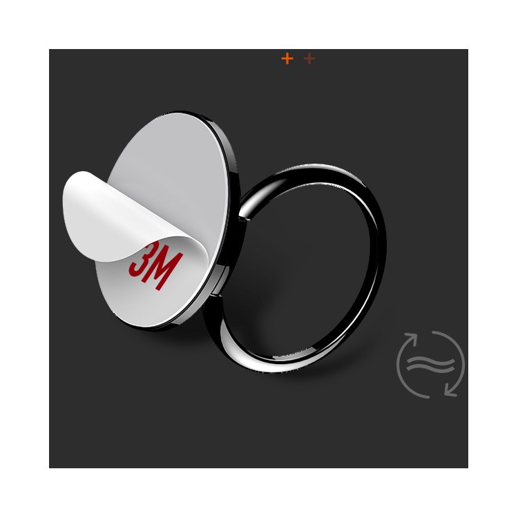 USAMS US-ZJ017 360 Degree Rotary Ring Bracket Smartphone Ring Holder for Huawei P10 etc. - Black-10