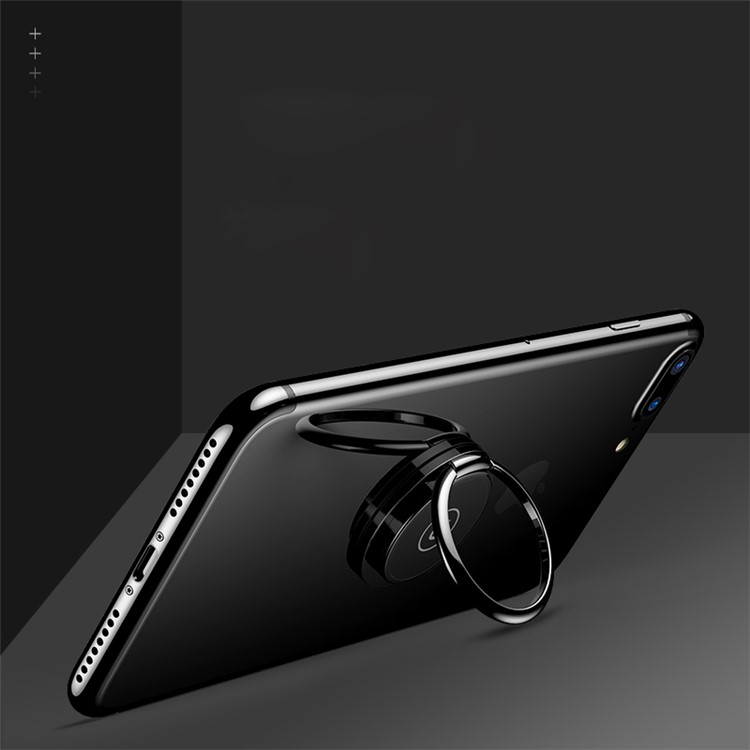 USAMS US-ZJ017 360 Degree Rotary Ring Bracket Smartphone Ring Holder for Huawei P10 etc. - Black-5