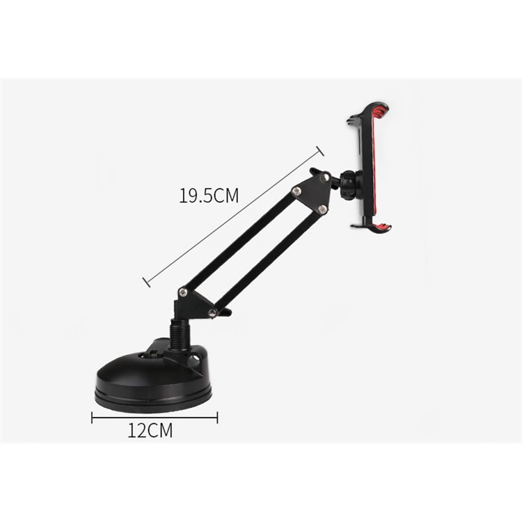 BOW Universal Adjustable Suction Desk Mount for iPhone iPad Samsung etc. - Black-10