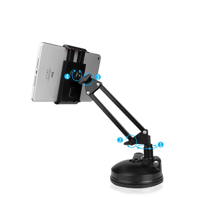 BOW Universal Adjustable Suction Desk Mount for iPhone iPad Samsung etc. - Black-5