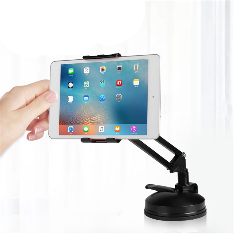 BOW Universal Adjustable Suction Desk Mount for iPhone iPad Samsung etc. - Black-7