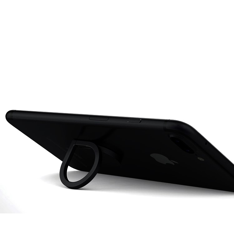 Rotary Raindrop Shaped Smartphone Holder Stand Mount for iPhone Samsung Huawei - Black-2
