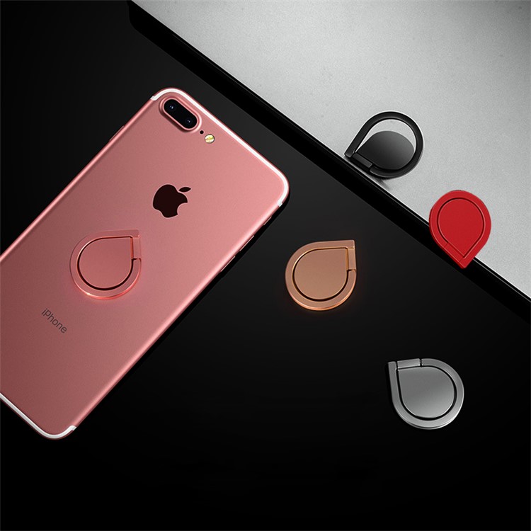 Raindrop Shaped Rotary Universal Phone Holder Smartphone Mount for iPhone Huawei - Red-2