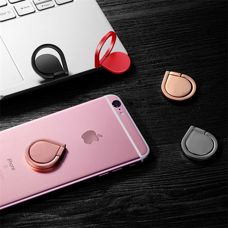 Raindrop Shaped Rotary Universal Phone Holder Smartphone Mount for iPhone Huawei - Red-4