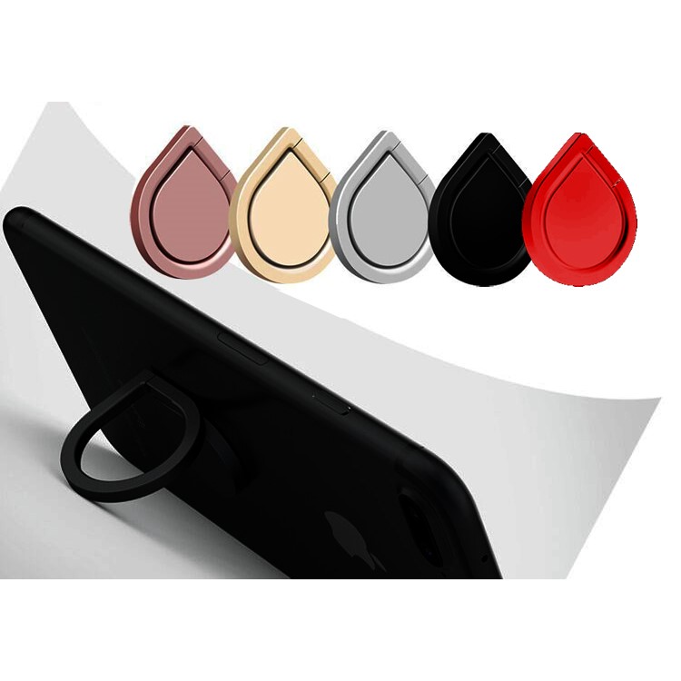 Raindrop Shaped Rotary Universal Phone Holder Smartphone Mount for iPhone Huawei - Red-5
