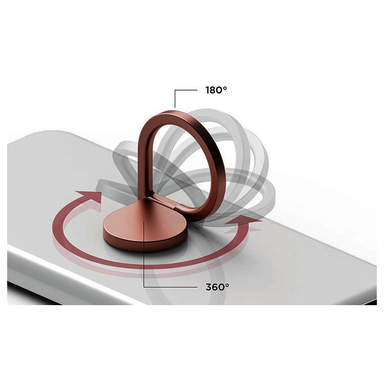 Raindrop Shaped Rotary Universal Phone Holder Smartphone Mount for iPhone Huawei - Red-7