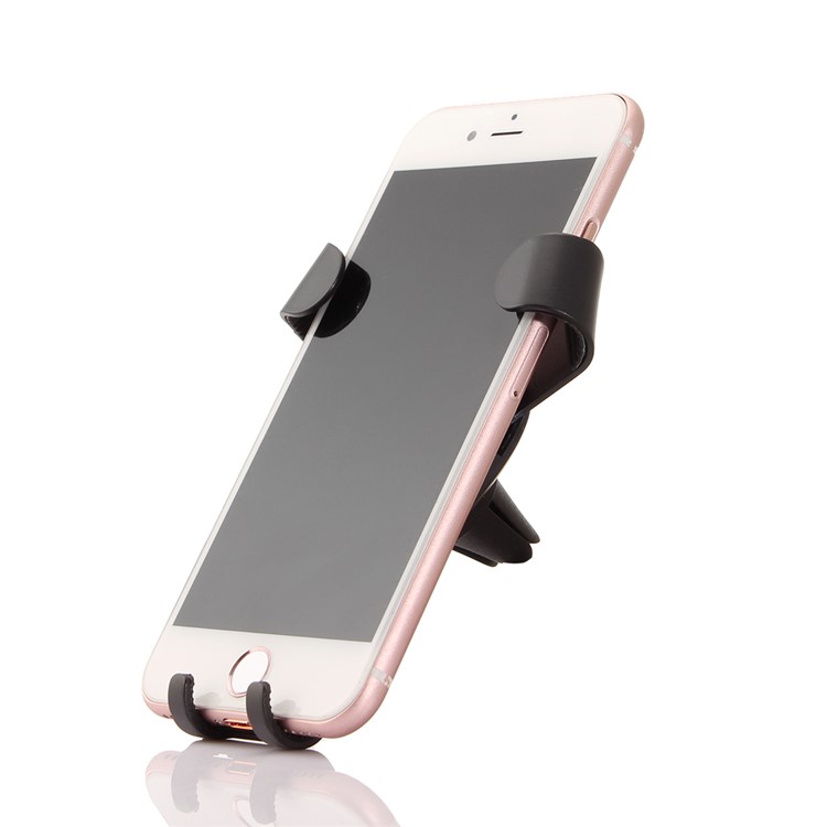 Telescopic Car Air Vent Mount Heart Shape Phone Holder for iPhone 7 Plus Samsung Galaxy Mega 6.3 I9200 I9208 Etc - Black-3