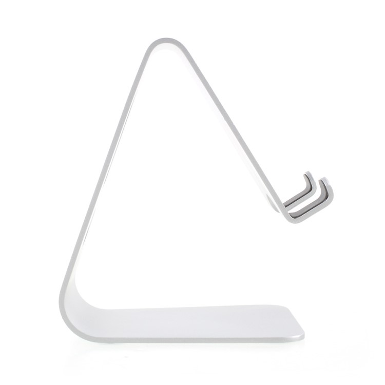 Lightweight Aluminum Alloy Desktop Mount for iPhone iPad etc. Smartphones and Tablets - White-5