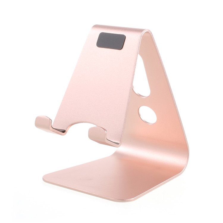 Desk Mount Aluminum Alloy Display Stand for iPhone iPad etc. Smartphones and Tablets - Rose Gold Color-1