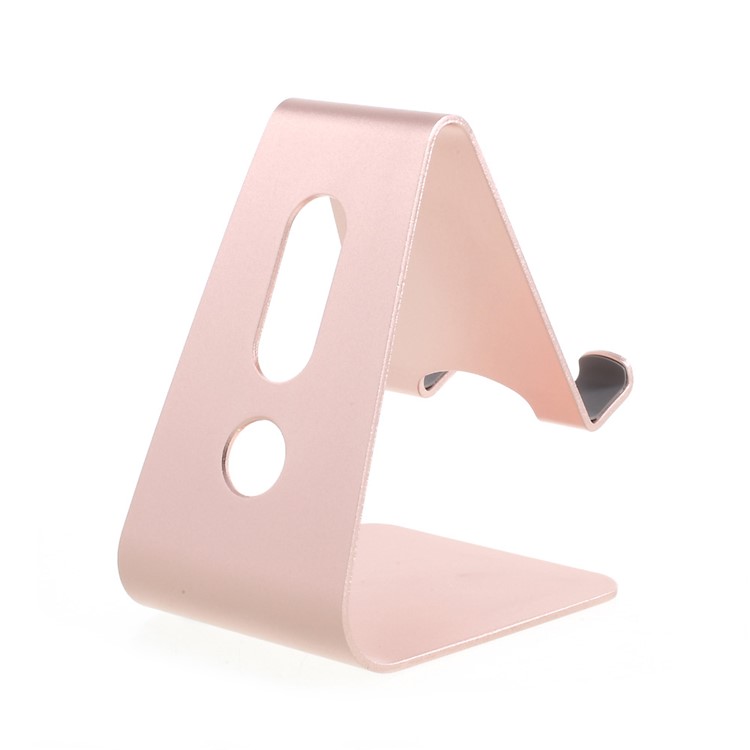Desk Mount Aluminum Alloy Display Stand for iPhone iPad etc. Smartphones and Tablets - Rose Gold Color-3