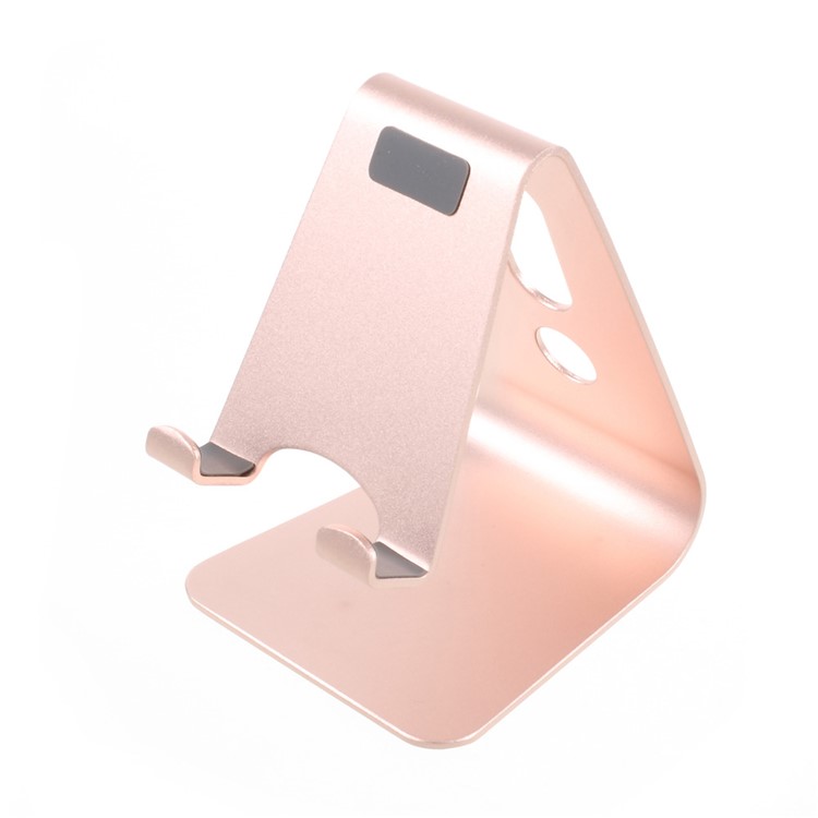 Desk Mount Aluminum Alloy Display Stand for iPhone iPad etc. Smartphones and Tablets - Rose Gold Color-7