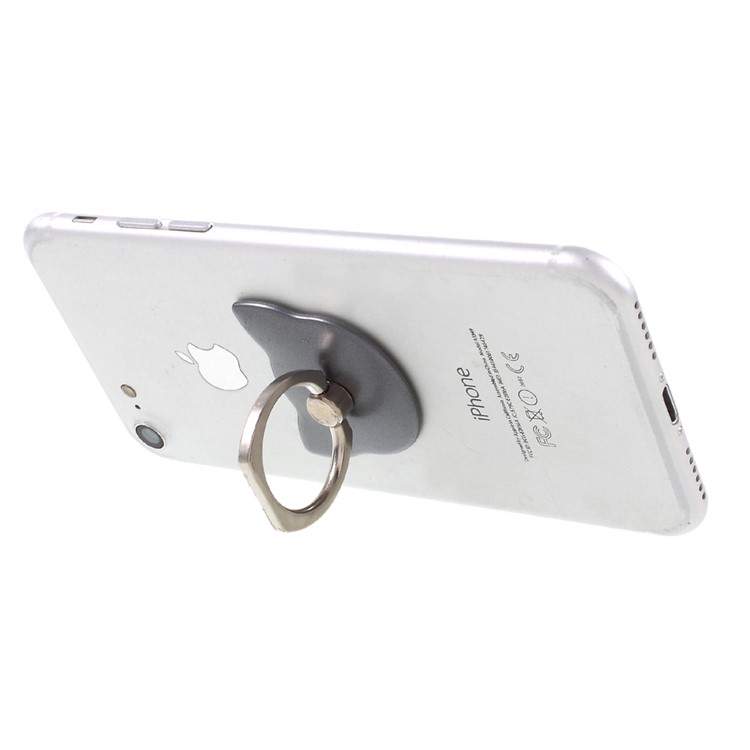Bear-shape Universal 360-degree Rotating Phone Ring Kickstand for iPhone Samsung Huawei - Black-6