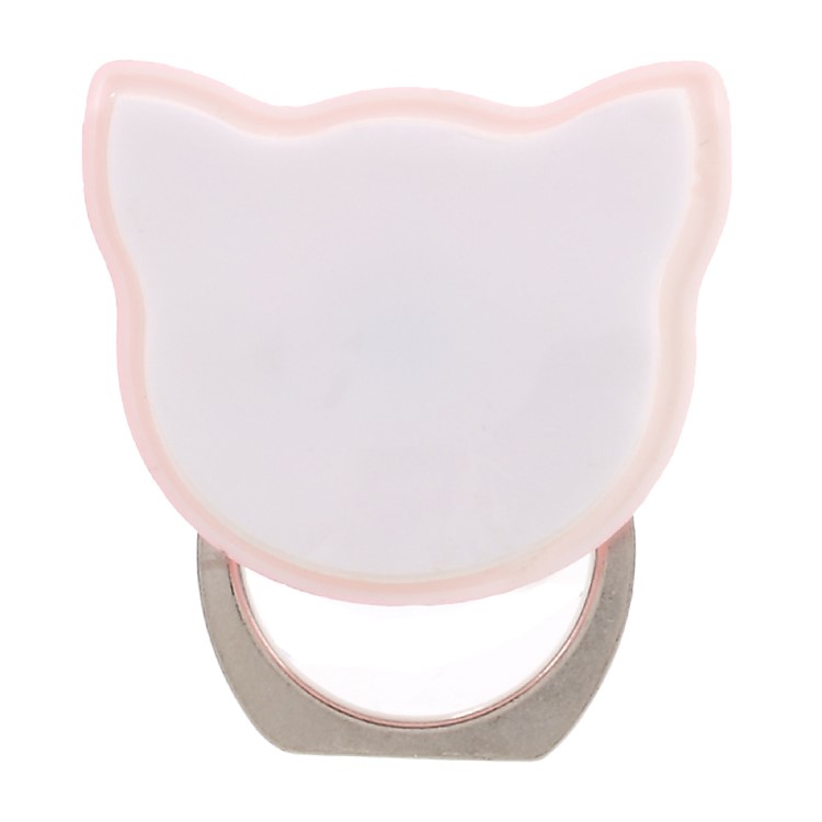 Bear-shape Universal Full Degree Rotating Phone Finger Ring Kickstand for iPhone Samsung Huawei - Pink-3