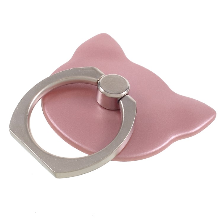 Bear-shape Universal 360¡ã Rotating Phone Ring Kickstand Desktop Mount for iPhone Samsung Huawei - Rose Gold Color-2