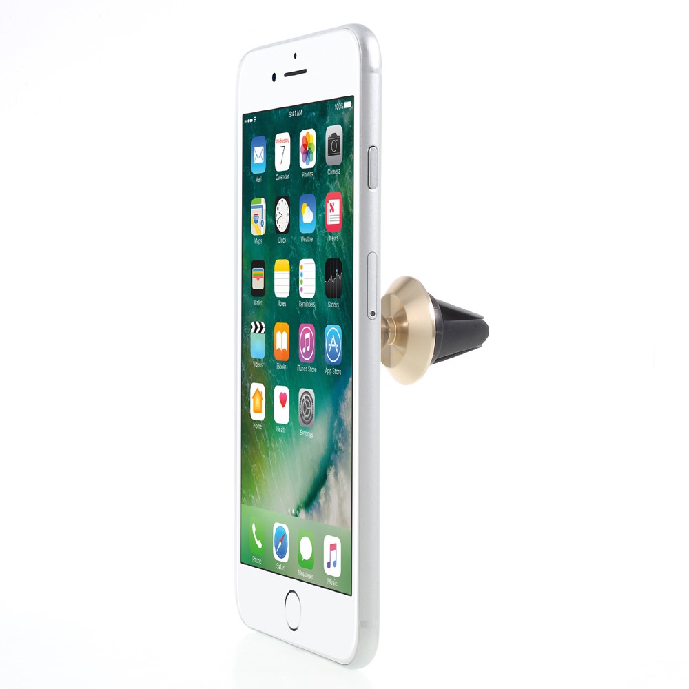 Magnetic Air Vent Mobile Phone Car Mount Bracket (Short Version) - Gold Color-2