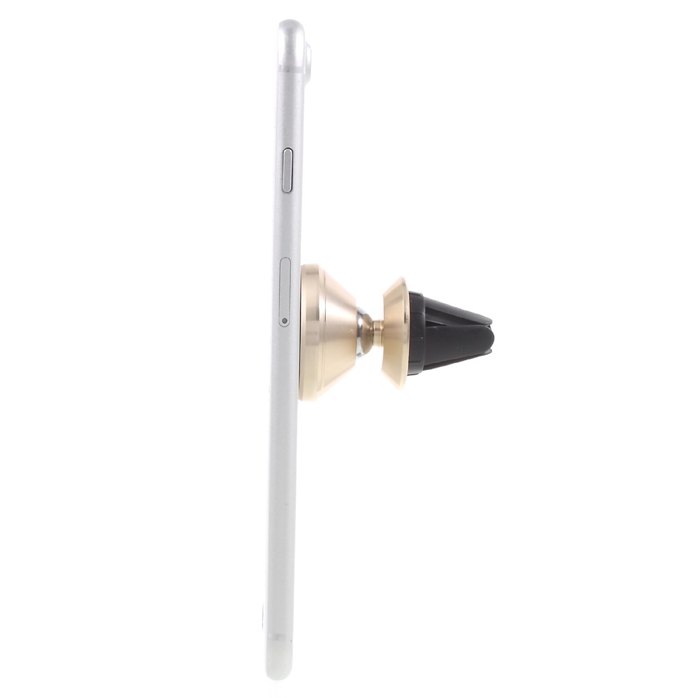 Magnetic Air Vent Mobile Phone Car Mount Bracket (Short Version) - Gold Color-3