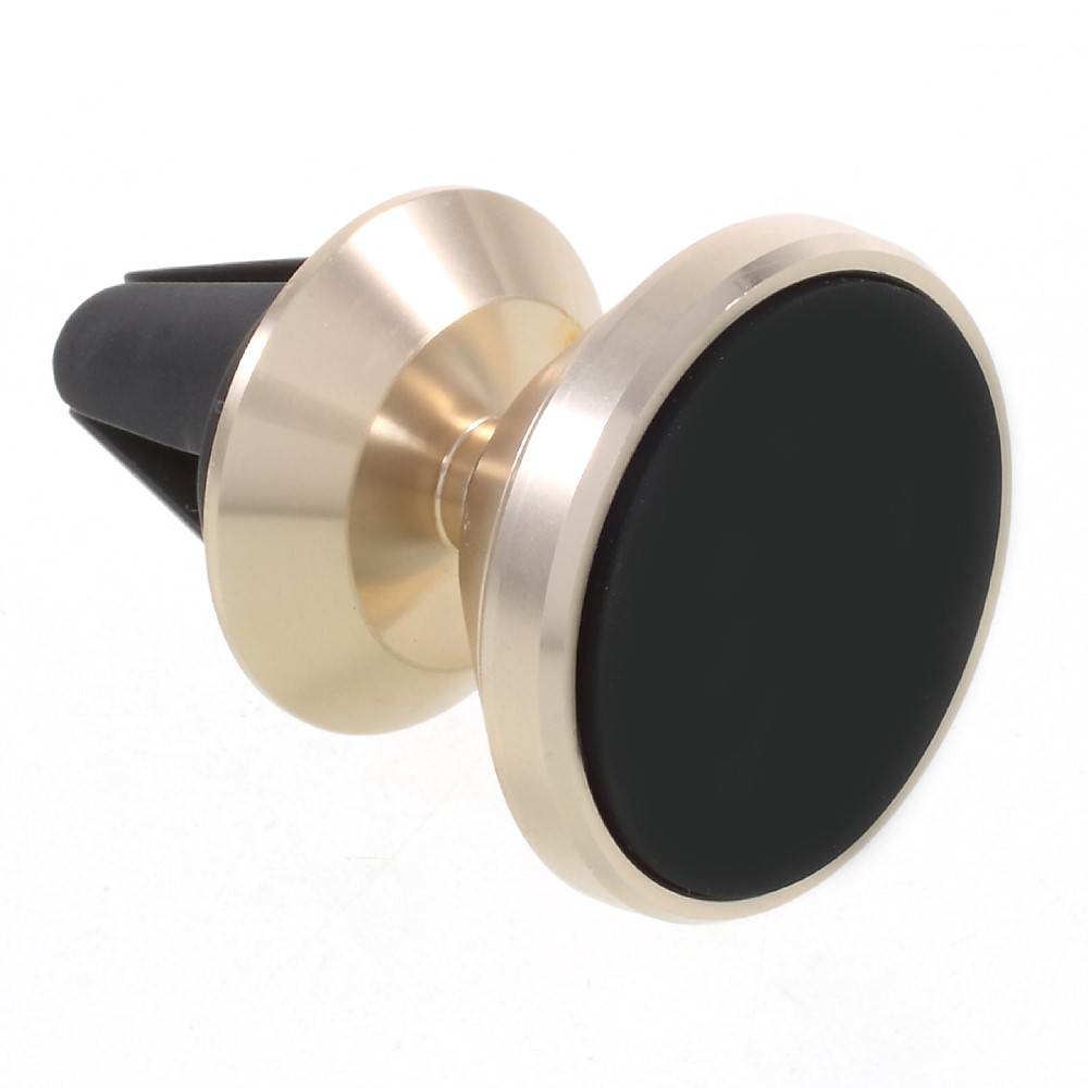 Magnetic Air Vent Mobile Phone Car Mount Bracket (Short Version) - Gold Color-5