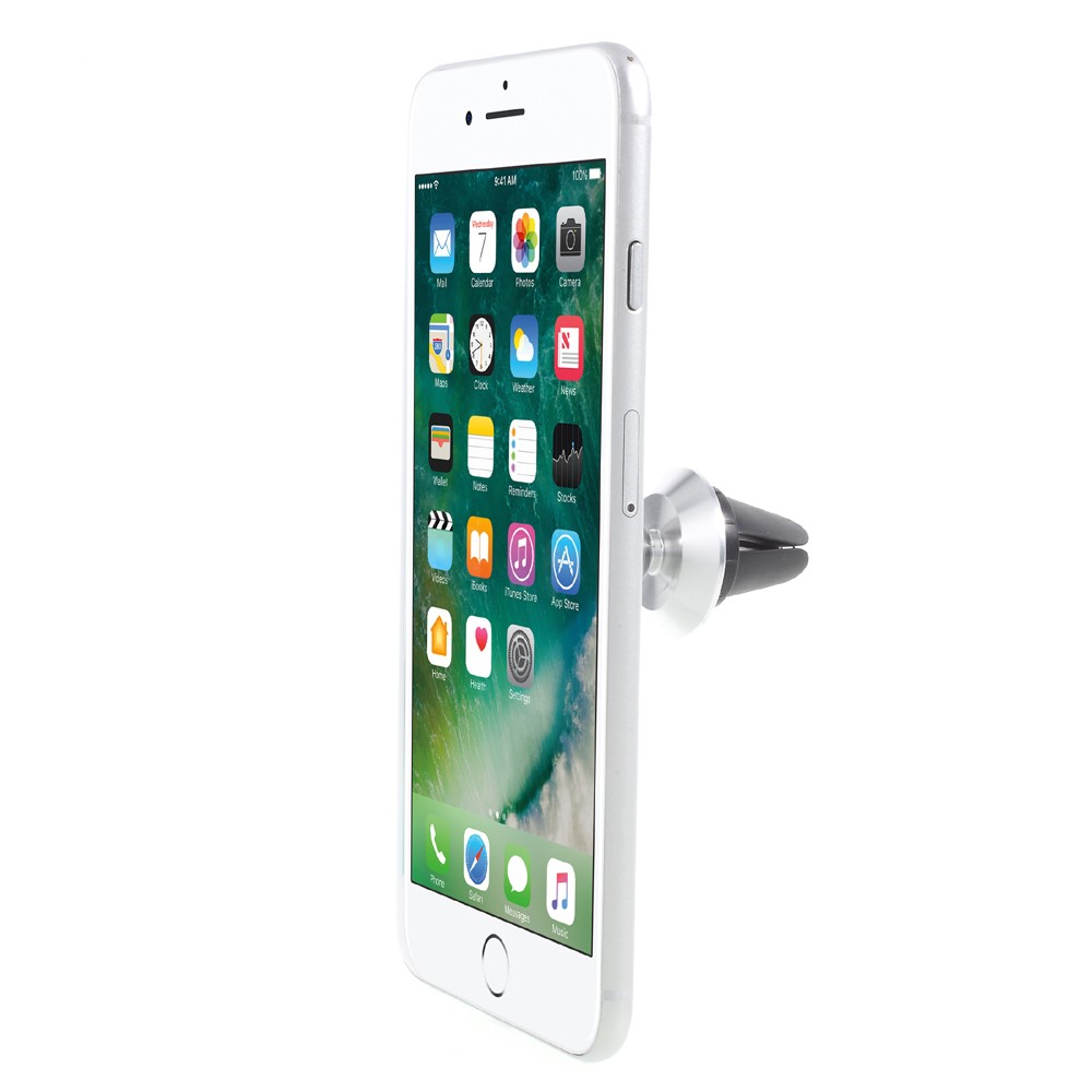 Adjustable Angle Universal Mobile Phone Magnetic Car Mount Holder (Short Version) - Silver Color-3