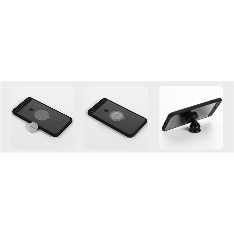 USAMS US-ZJ019 Aluminum Alloy Magnetic Mobile Phone Car Mount Holder - Black-5