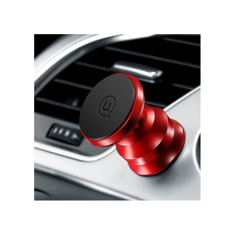 

USAMS US-ZJ019 Aluminum Alloy Magnetic Mobile Phone Car Mount Bracket - Red