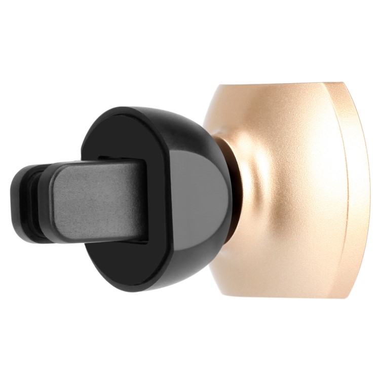 MOMAX Elite Magnetic 360° Rotation Phone Car Mount Mini Stand Holder - Gold Color-3