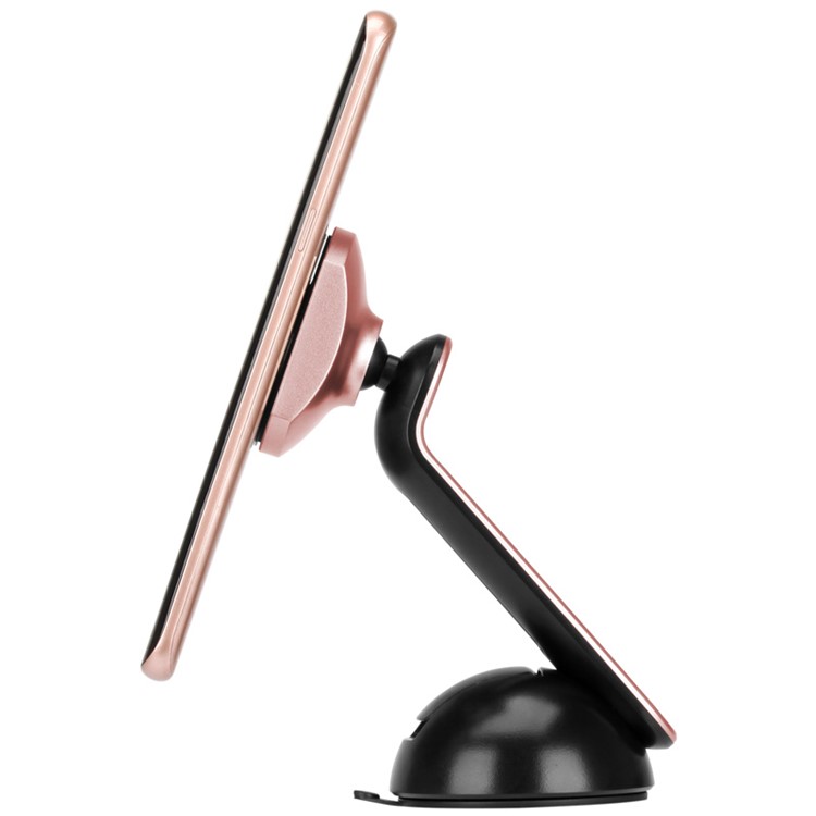 MOMAX Elite Suction Style Magnetic Car Holder for iPhone Samsung HTC Etc. - Rose Gold Color-10