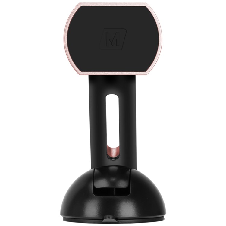 MOMAX Elite Suction Style Magnetic Car Holder for iPhone Samsung HTC Etc. - Rose Gold Color-2
