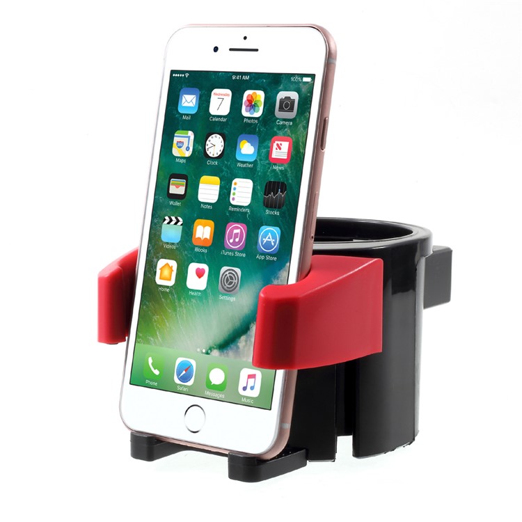 Multi-functional 2-in-1 Air Outlet Drink Holder Car Mount - Red-5