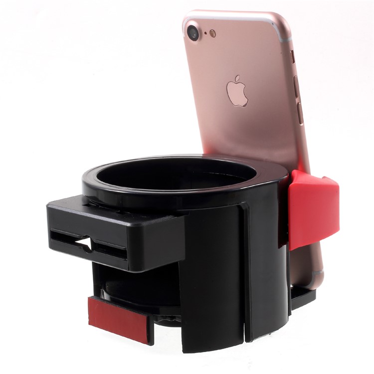 Multi-functional 2-in-1 Air Outlet Drink Holder Car Mount - Red-6