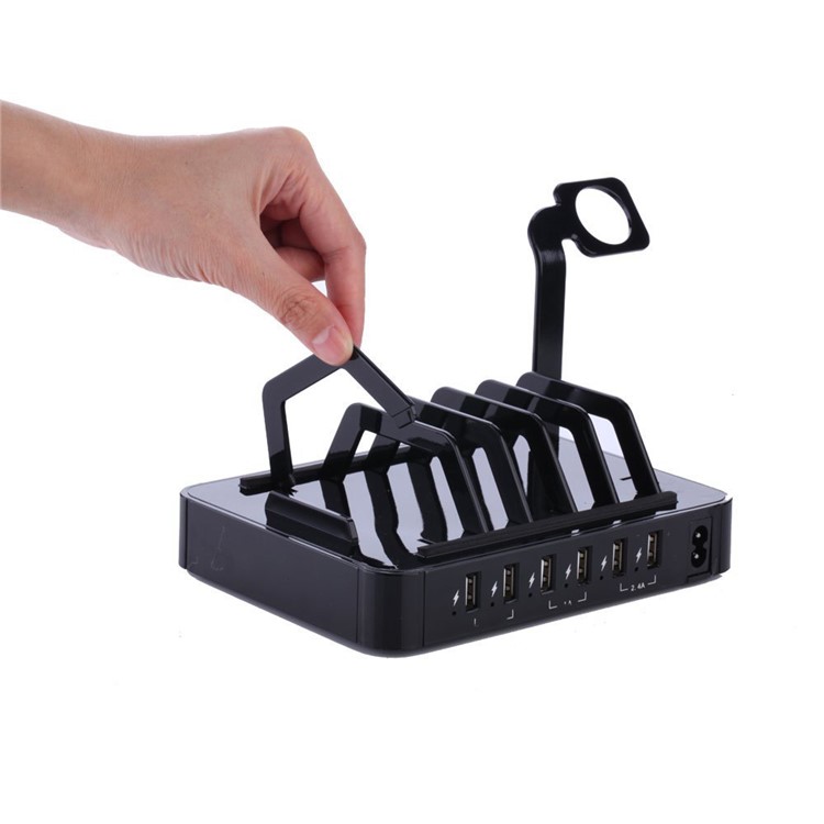 YM-UD03 Universal 50W 6 Ports USB Charging Dock Charging Stand for Apple Watch iPhone iPad Samsung-12
